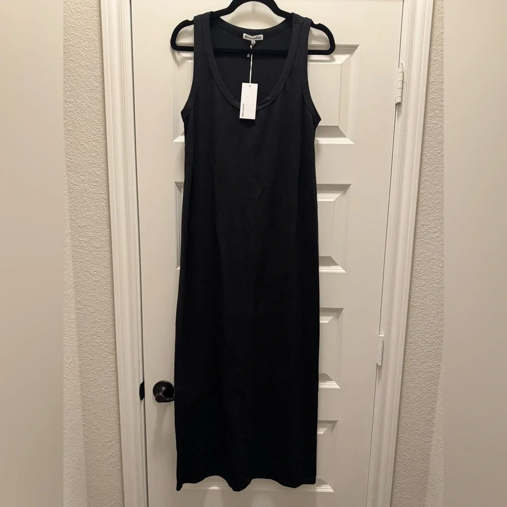 Reformation Bijou Black Tank Dress - Picture 5 of 8